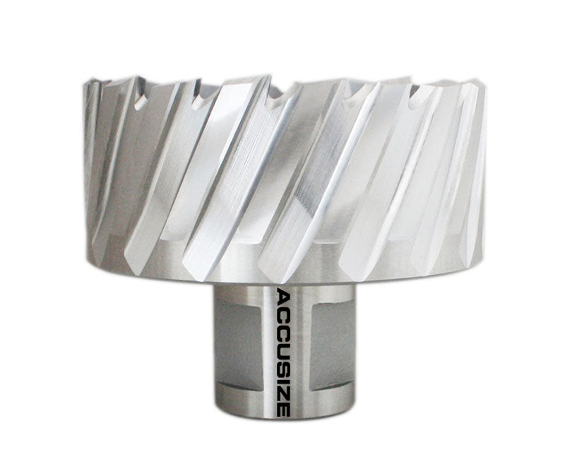 Fraises annulaires H.S.S. de 1" Profondeur de coupe, avec tige Weldon 3/4" ou 1-1/4 po, Ground CBN, ANSI STANDARD