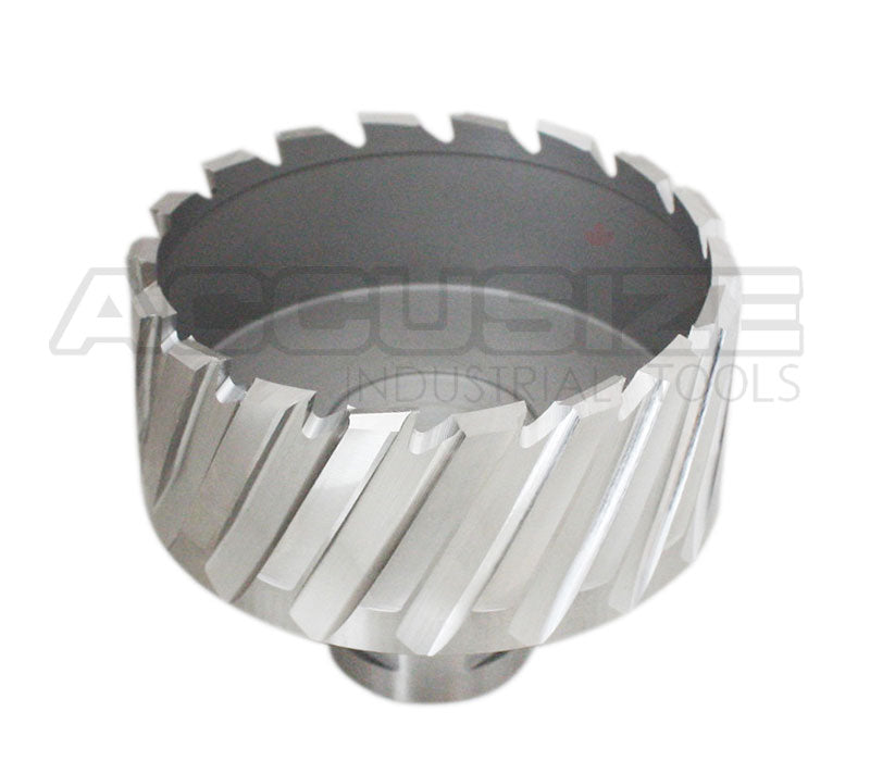 Fraises annulaires H.S.S. de 1" Profondeur de coupe, avec tige Weldon 3/4" ou 1-1/4 po, Ground CBN, ANSI STANDARD