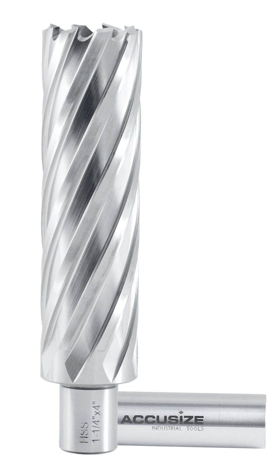 Fraises annulaires H.S.S. 4" Profondeur de coupe avec tige Weldon 3/4", sol CBN, norme ANSI