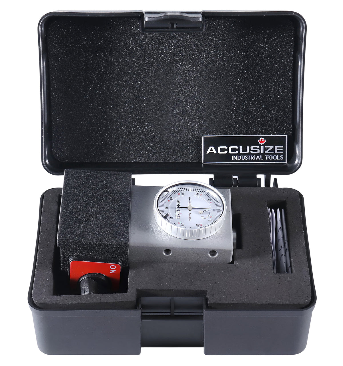 0-0.1'' by 0.001'' with Magnetic Base, 4'' Height, Z Axis Zero Setting, 2124-2002