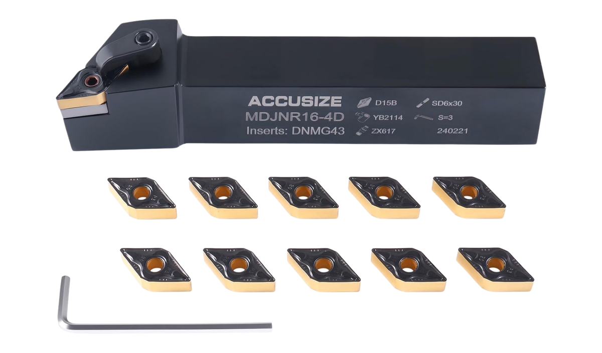 MDJN R/L Toolholders with Extra DNMG-432 Carbide Inserts