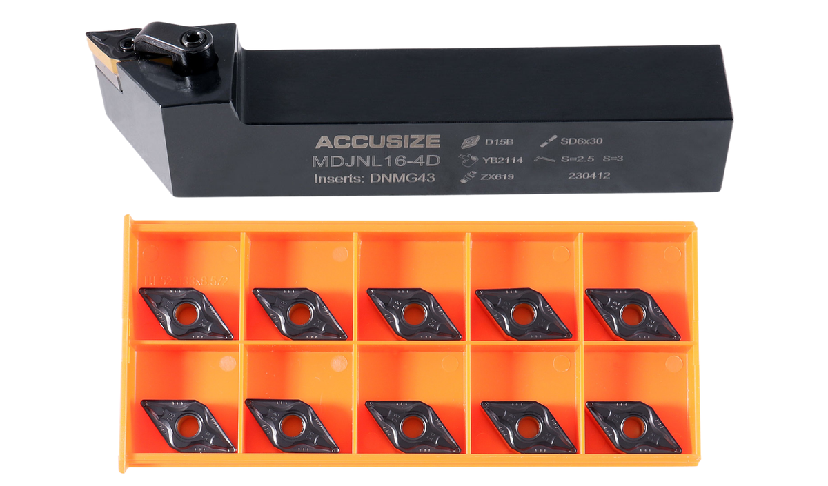 MDJN R/L Toolholders with Extra DNMG-432 Carbide Inserts