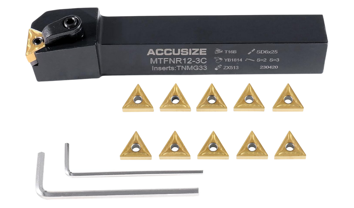 MTFN R/L Toolholders with Extra 10 Carbide TNMG Inserts