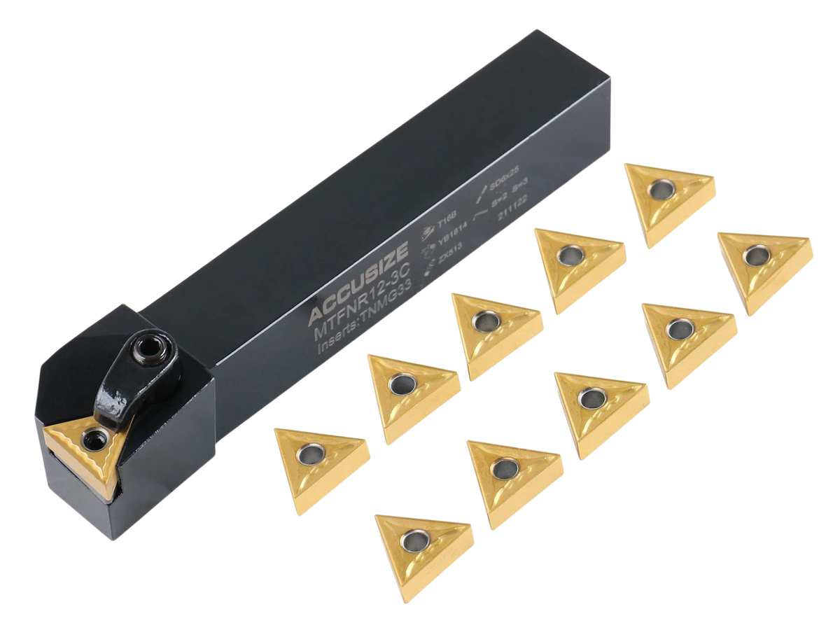MTFN R/L Toolholders with Extra 10 Carbide TNMG Inserts
