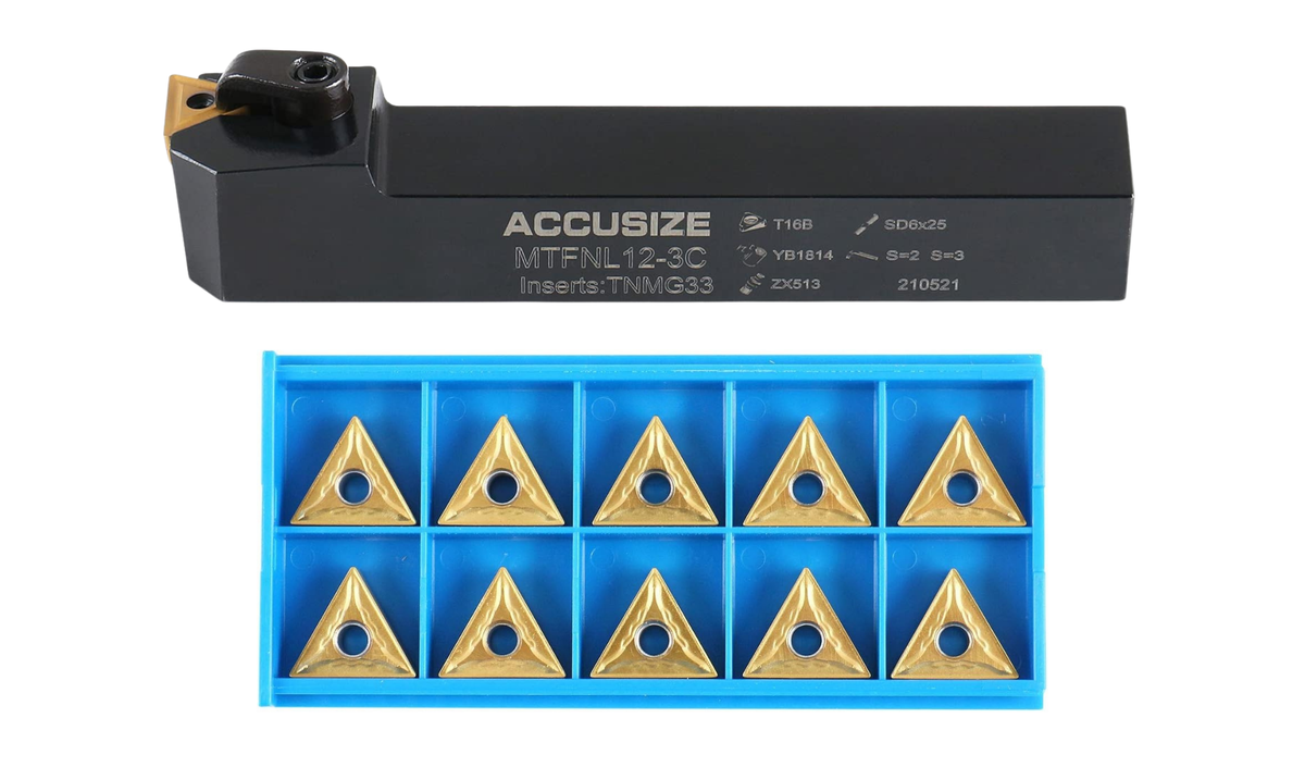 MTFN R/L Toolholders with Extra 10 Carbide TNMG Inserts