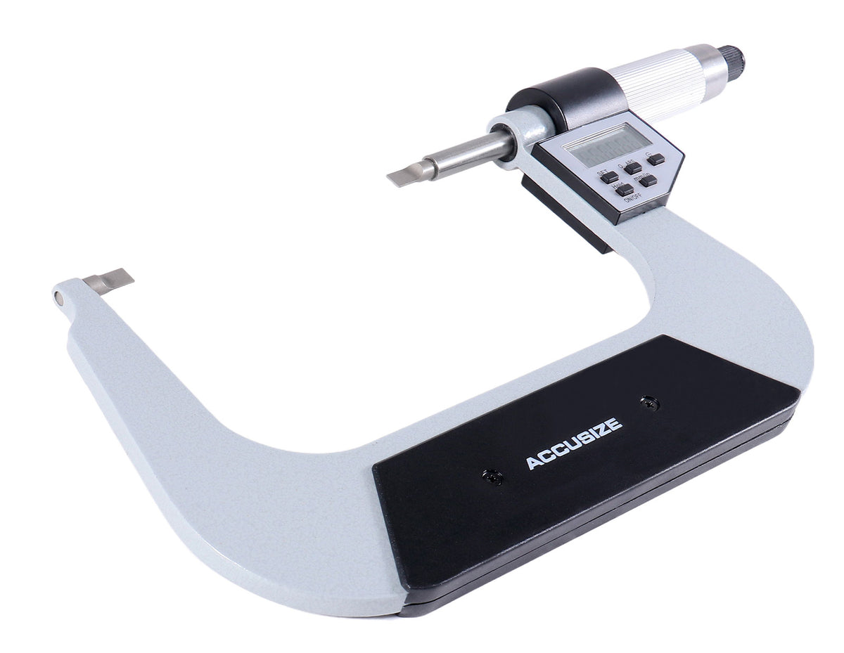 4-5'' by 0.00005'' Blade Electronic Digital Micrometer Abs/Inc Interchangeable, 2312-5010