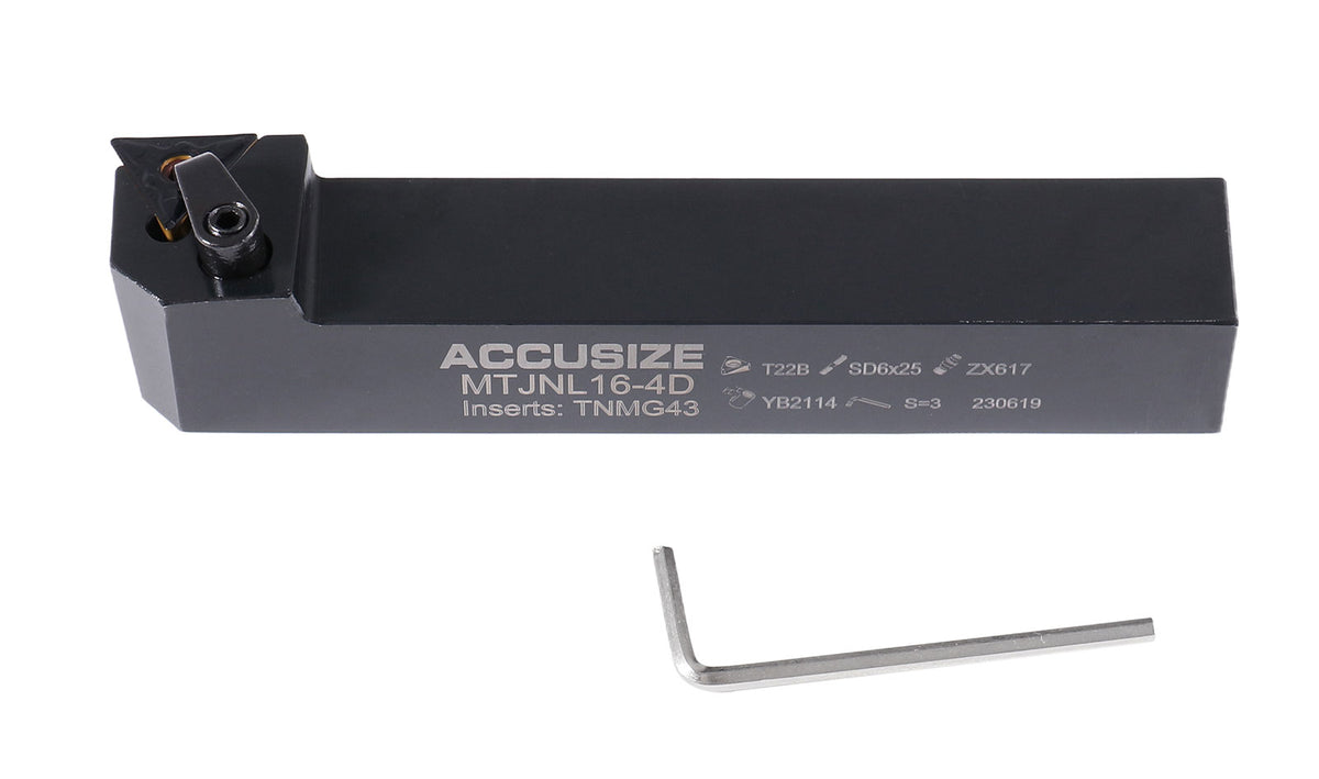 MTJN 93 Degree Lathe Tool Holder with Carbide TNMG Insert