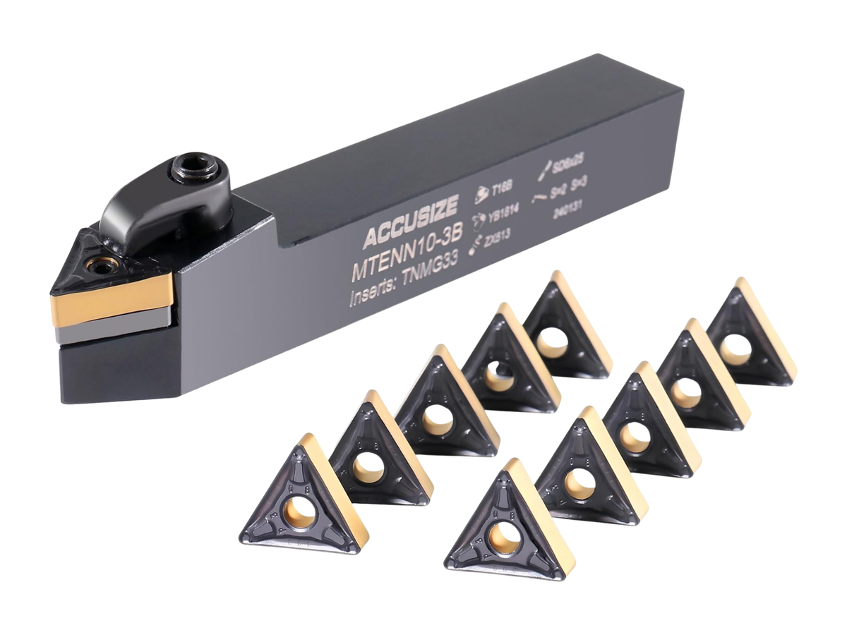Porte-outils MTENN avec inserts en carbure TNMG