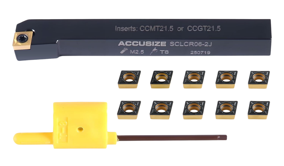 SCLC R/L Toolholders with Extra 10 CCMT Carbide CVD Coated Inserts