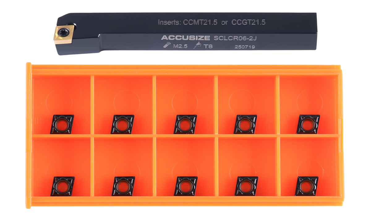 SCLC R/L Toolholders with Extra 10 CCMT Carbide CVD Coated Inserts