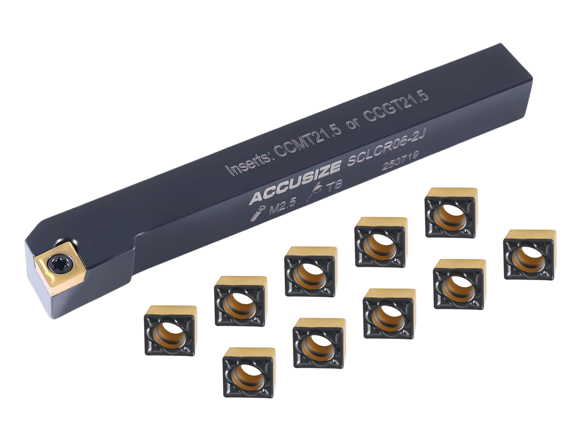 SCLC R/L Toolholders with Extra 10 CCMT Carbide CVD Coated Inserts