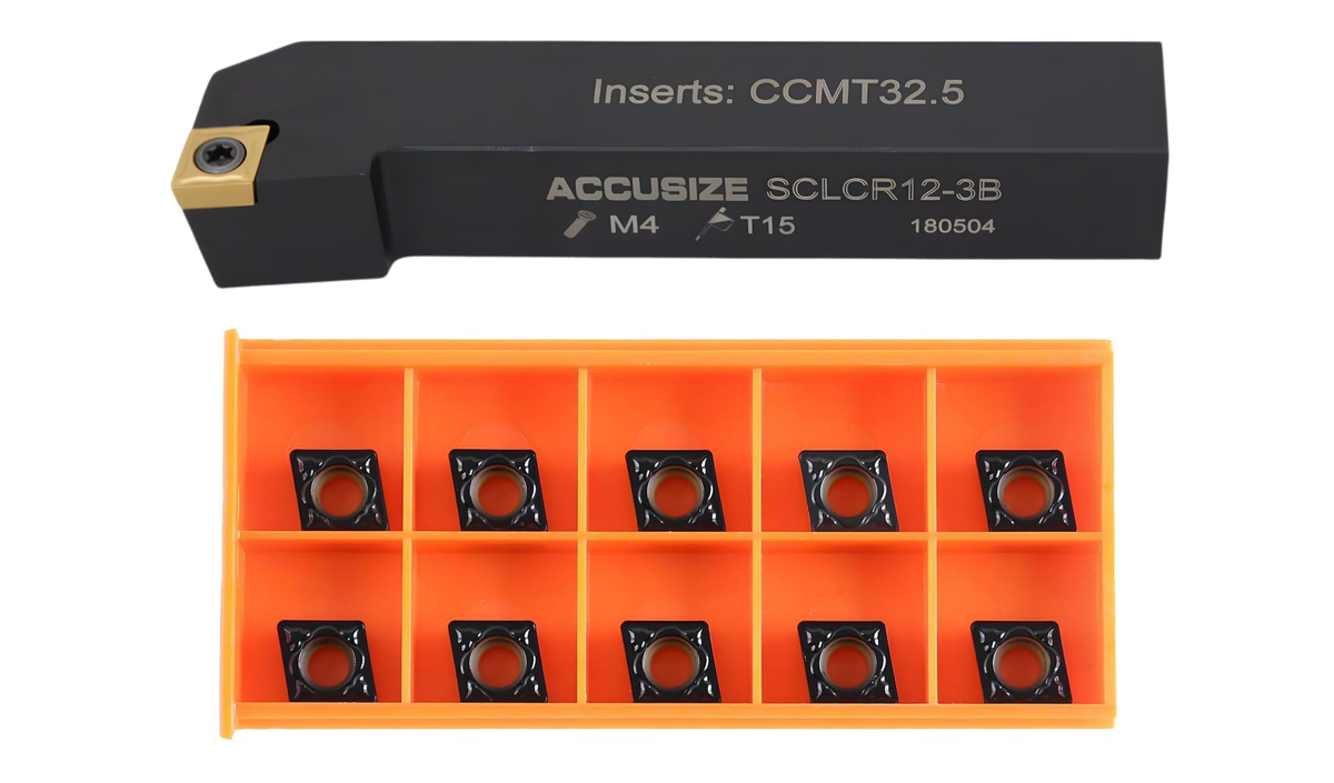 SCLC R/L Toolholders with Extra 10 CCMT Carbide CVD Coated Inserts