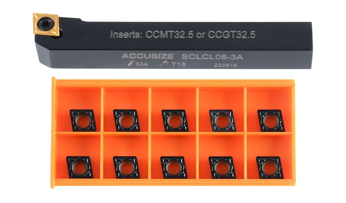 SCLC R/L Toolholders with Extra 10 CCMT Carbide CVD Coated Inserts