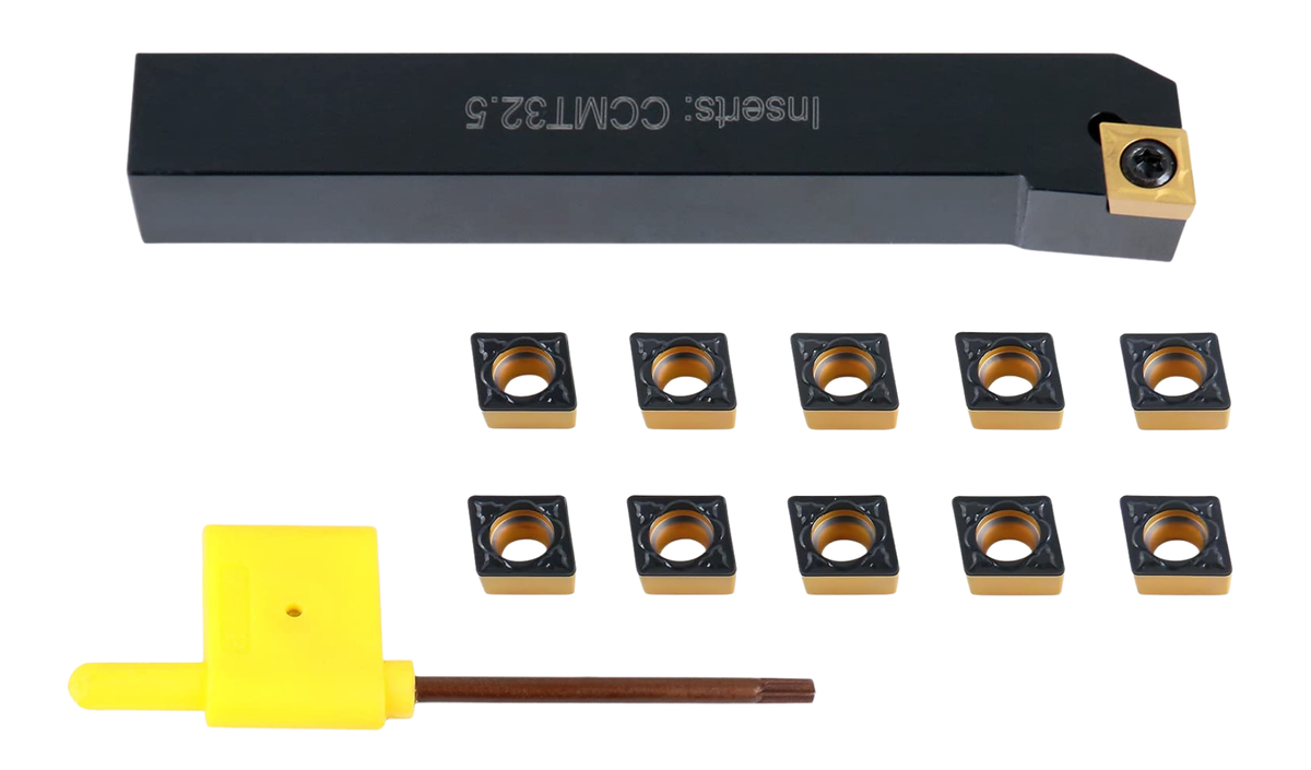 SCLC R/L Toolholders with Extra 10 CCMT Carbide CVD Coated Inserts
