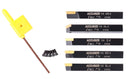 1/4'' by 2'' Oal 5 Pc Indexable Turning Tool Set with Tcmt1.8(1.5) Carbide Inserts, 2380-5022