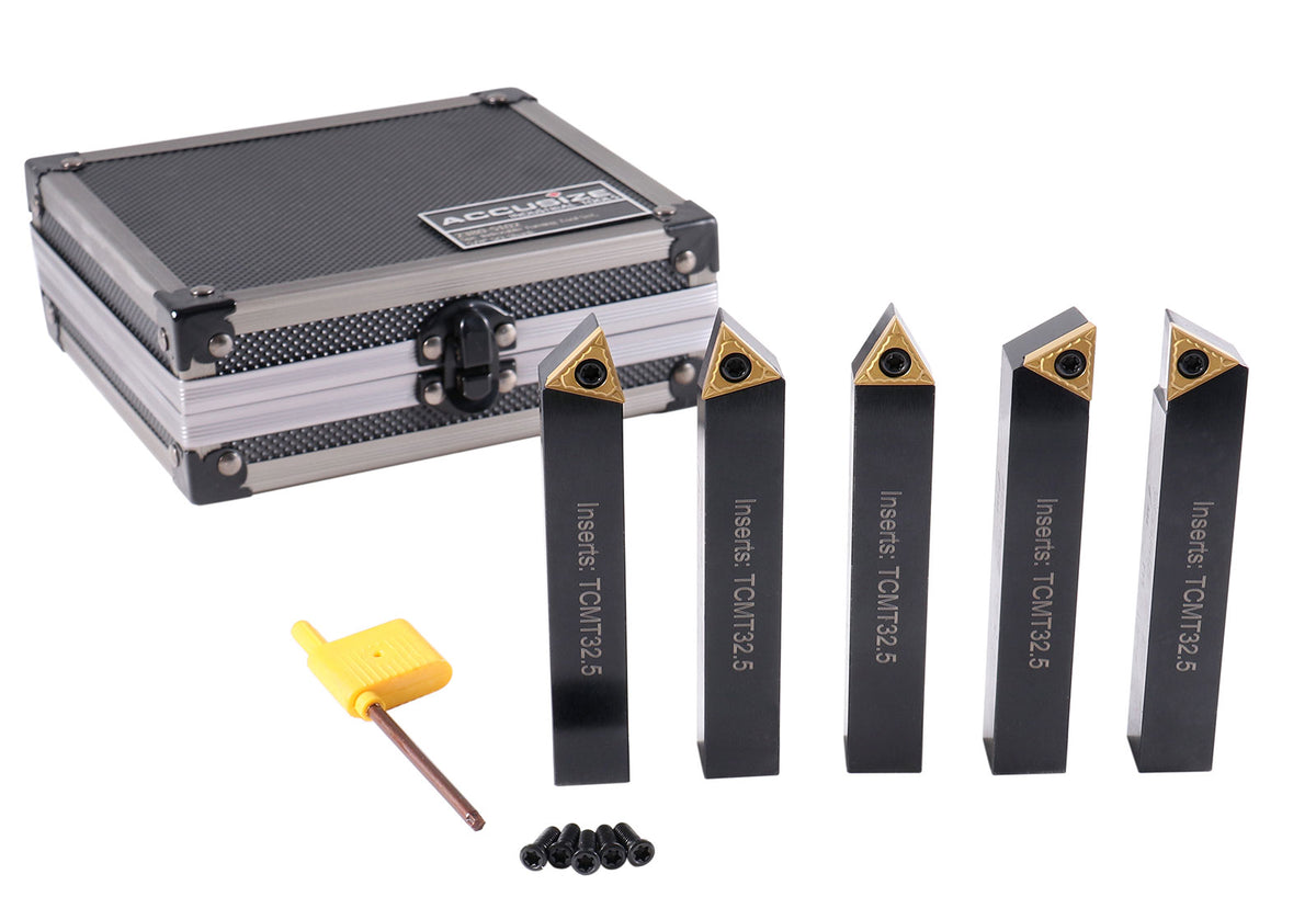 5/8'' 5 Pc Indexable Turning Tool Set, 2380-5102