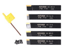 5/8'' 5 Pc Indexable Turning Tool Set, 2380-5102