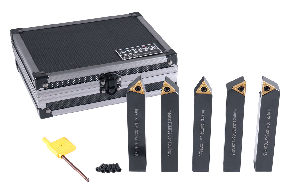3/4'' 5 Pc Indexable Turning Tool Set, 2380-5123