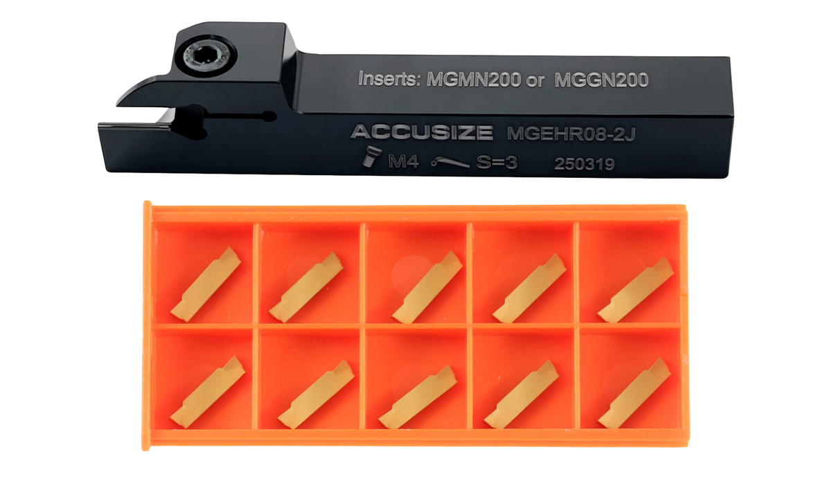 Porte-outils à découpage indexables avec inserts en carbure pour acier et aluminium