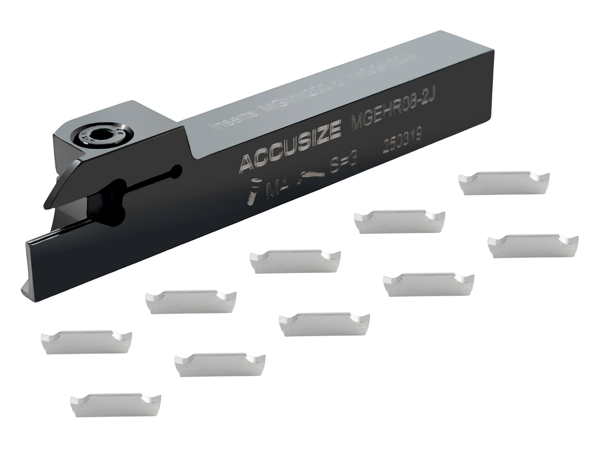 Porte-outils à découpage indexables avec inserts en carbure pour acier et aluminium