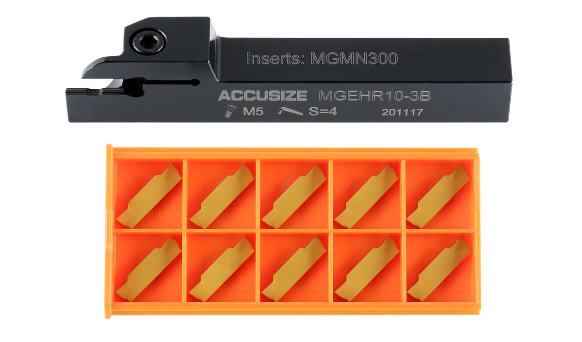 Porte-outils à découpage indexables avec inserts en carbure pour acier et aluminium