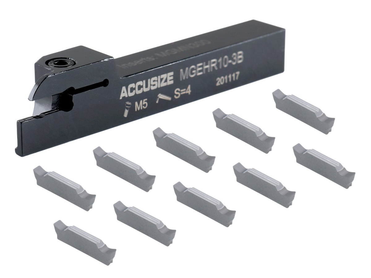 Porte-outils à découpage indexables avec inserts en carbure pour acier et aluminium