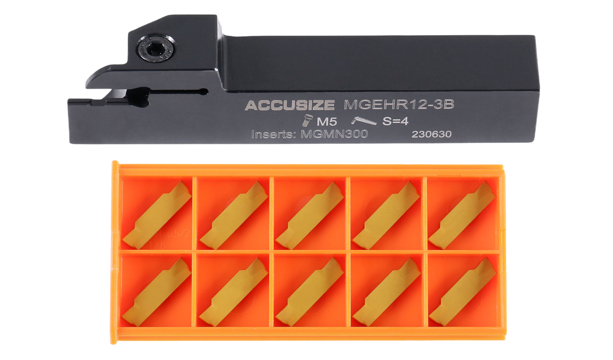 Porte-outils à découpage indexables avec inserts en carbure pour acier et aluminium