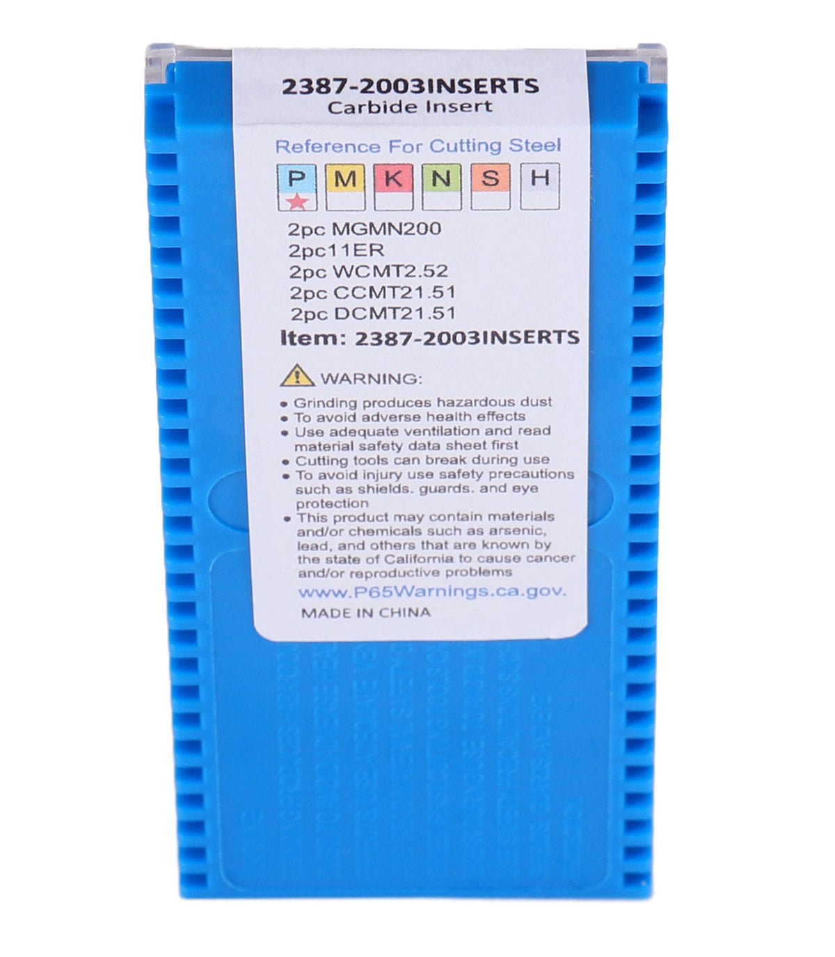 2 Pc of Each Kind of Carbide Inserts for 2387-2003, CVD Coated and Tin Coated, Total 10 Pieces, 2387-2003inserts