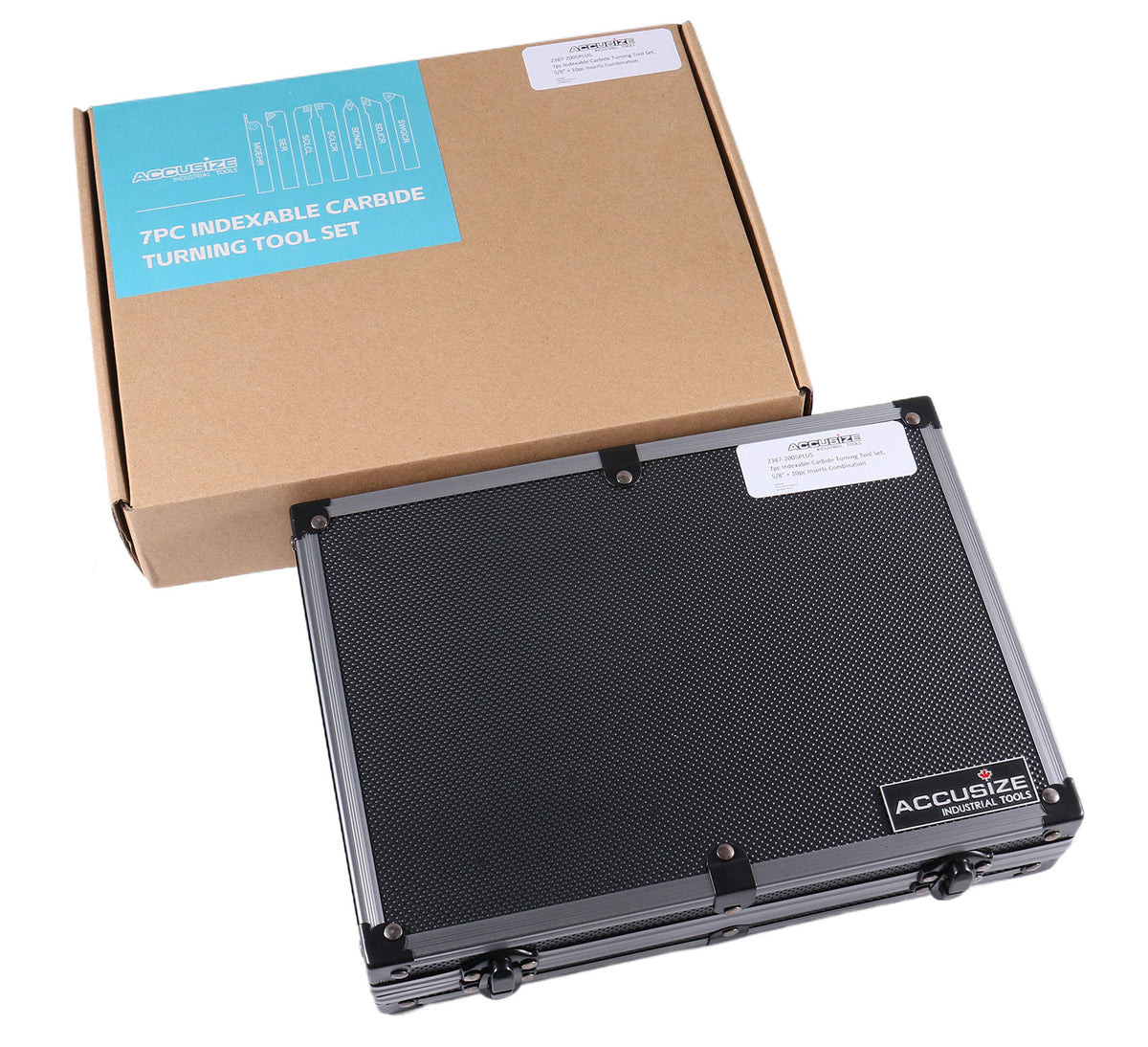 7 pcs Outils de tournage en carbure indexables avec inserts supplémentaires