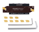 1/2'' Self-Lock Block Sltbn12-2 with 10 Pcs Gtn-2 Carbide Inserts and 1 Pc 0.087'' - 0.094'' Width Ncih19-2 Blade, 2410-0012