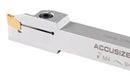 1/2'' Shank Heavy Duty Indexable Grooving/Cut-Off Holder, Nickel Plated, with a Gtn-2 Tin Coated Carbide Insert, 2415-5024