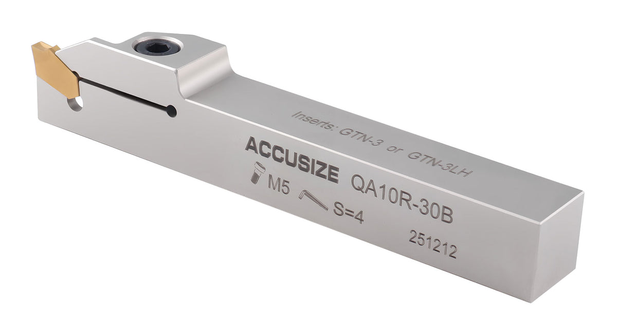 Porte-rainurage et coupure indexable robuste à droite, avec inserts en carbure GTN