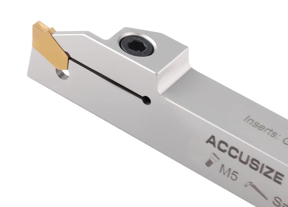 Porte-rainurage et coupure indexable robuste à droite, avec inserts en carbure GTN