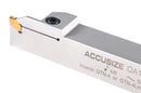 1'' Shank Heavy Duty Indexable Grooving/Cut-Off Holder, Nickel Plated, with a Gtn-4 Tin Coated Carbide Insert, 2415-5036