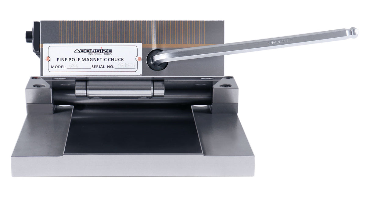 6'' by 6'' Magnetic Sine Plate, Centre Distance of Rolls 4'', within .0002", 2520-1000