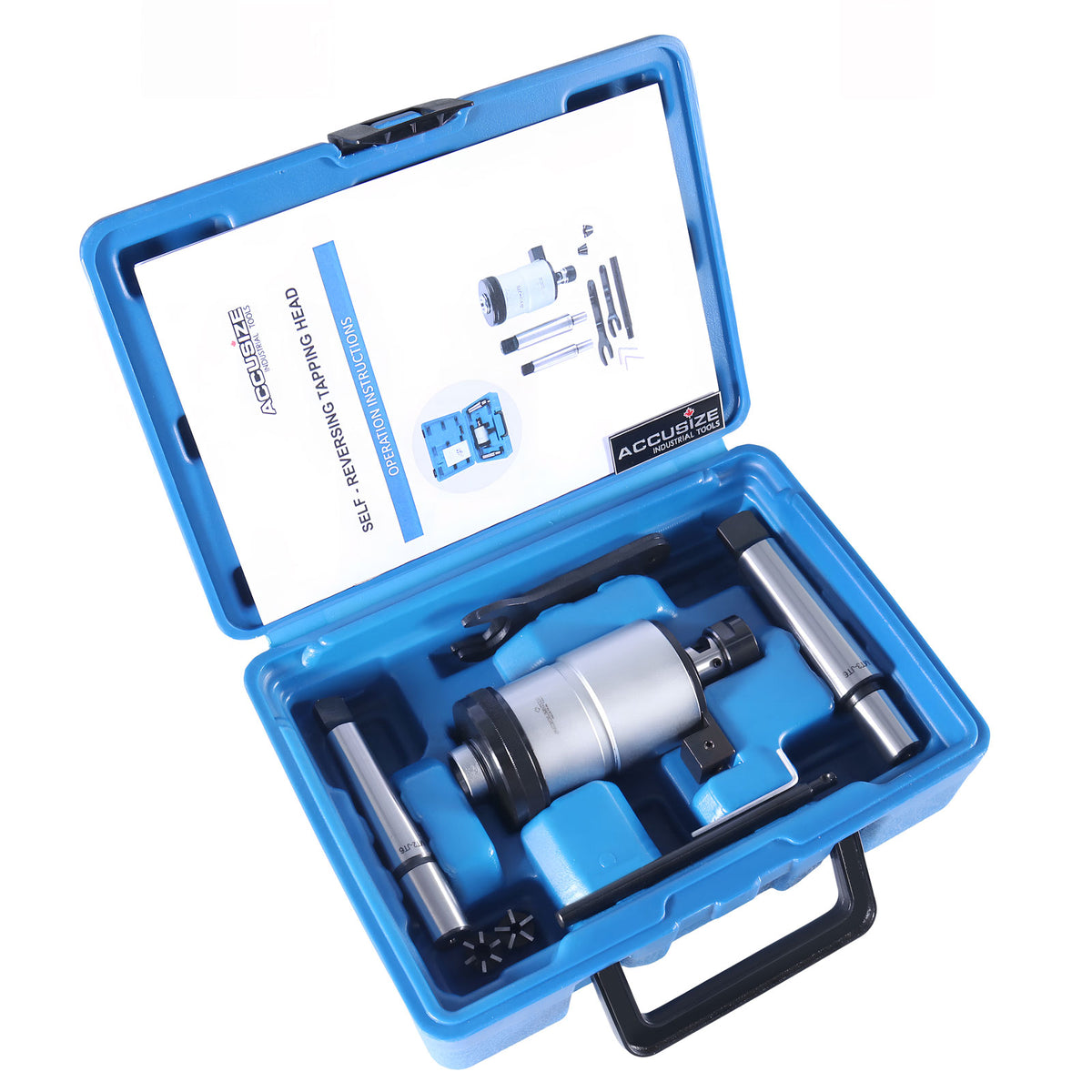 '- 0-1/4'' Self-Reversing Tapping Head with JT6 Jacobs Taper, Precision Depth Control, for Drill Press, 2600-4002