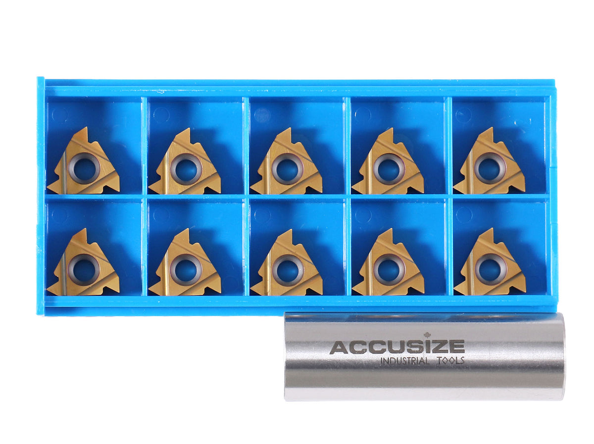 16er Ag60 Carbide Inserts, Tin Coated, 10 Pcs/Box, 6152-0025