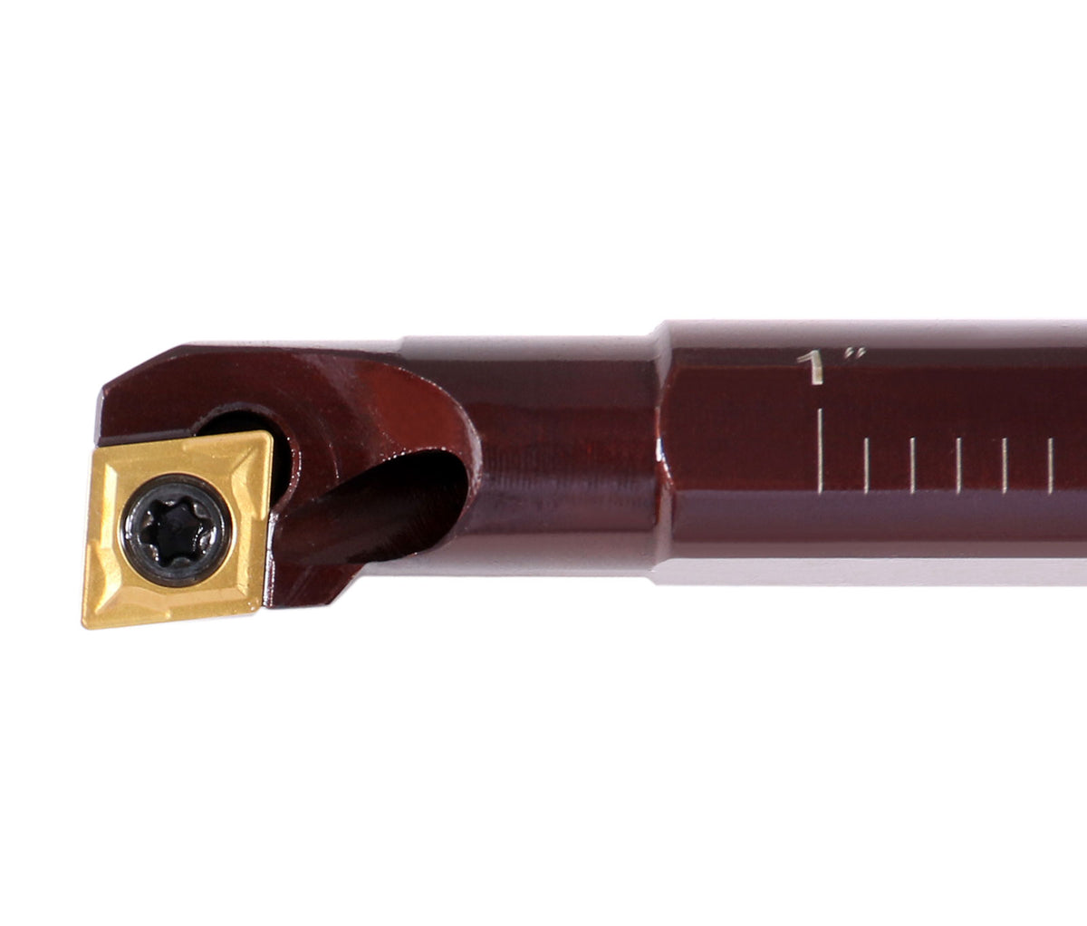 3/8'' by 4.33'' Right-Hand Sclcr Coolant Through Indexable Boring Bar with Ccmt Insert 21.51, 2800-0035
