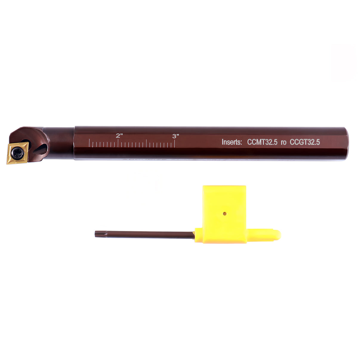 5/8'' by 6'' Overall Length, Rh Sclcr Coolant Through Indexable Boring Bar with Ccmt 32.5 Carbide Inserts, 2800-0037