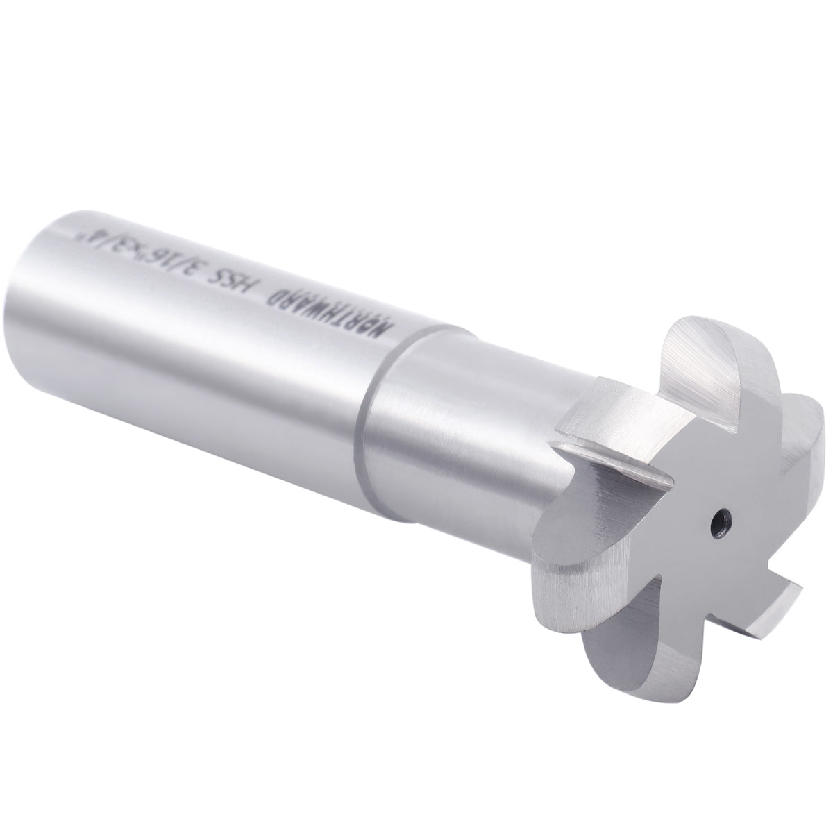 Northward HSS Convex Radius Cutter, R3/16, D1-3/8, 3/4" Shk, 6-Flute