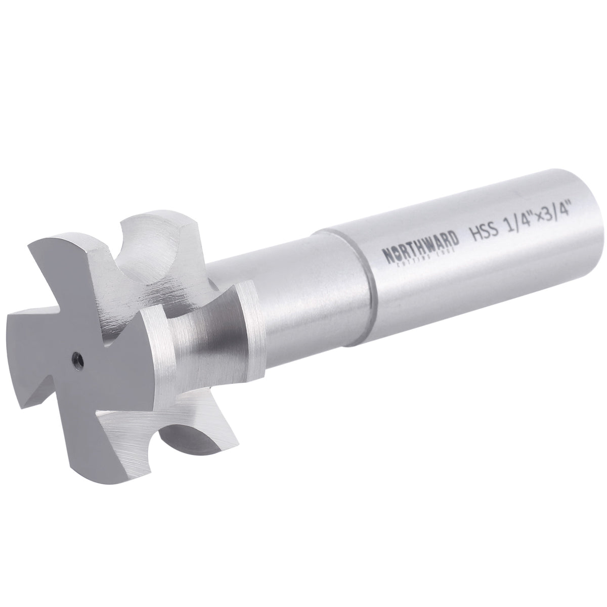 Northward HSS Concave Radius Cutter, R1/4", D1-1/4, 3/4" Shk, 4-Flute