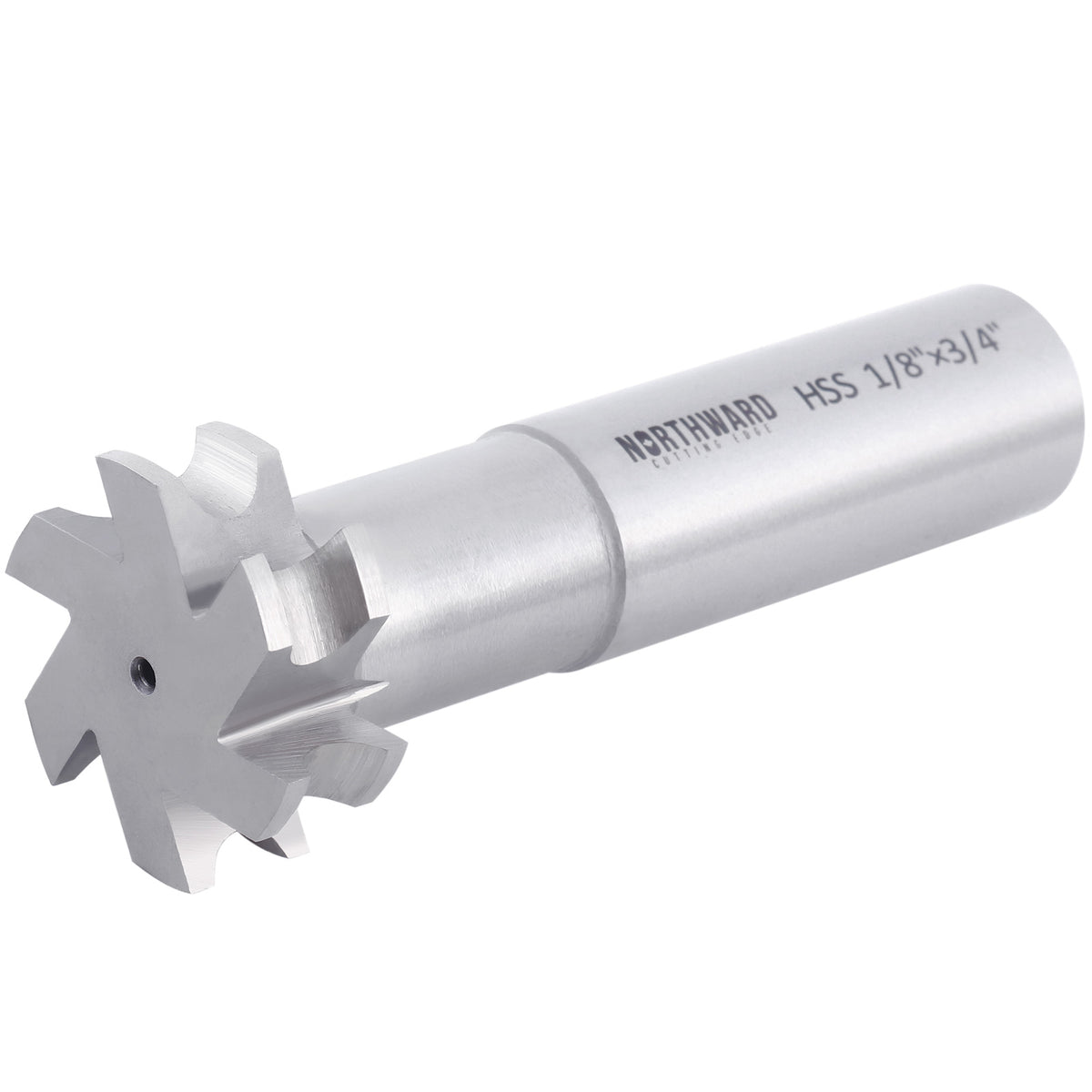 Northward HSS Concave Radius Cutter, R1/8", D1, 3/4" Shk, 6-Flute