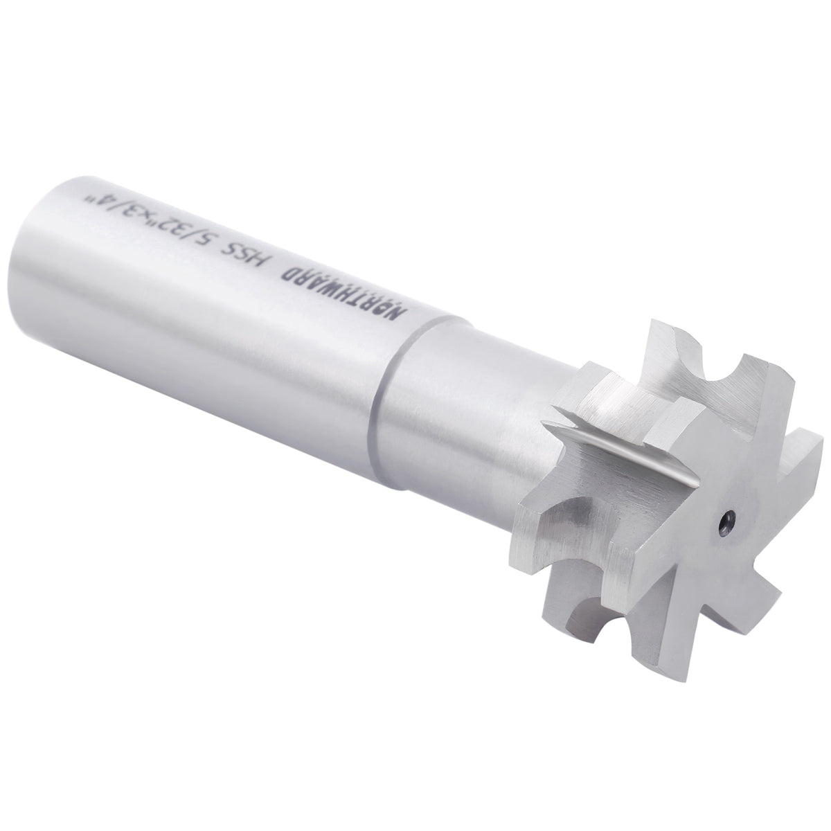 Northward HSS Concave Radius Cutter, R5/32, D1, 3/4" Shk, 6-Flute