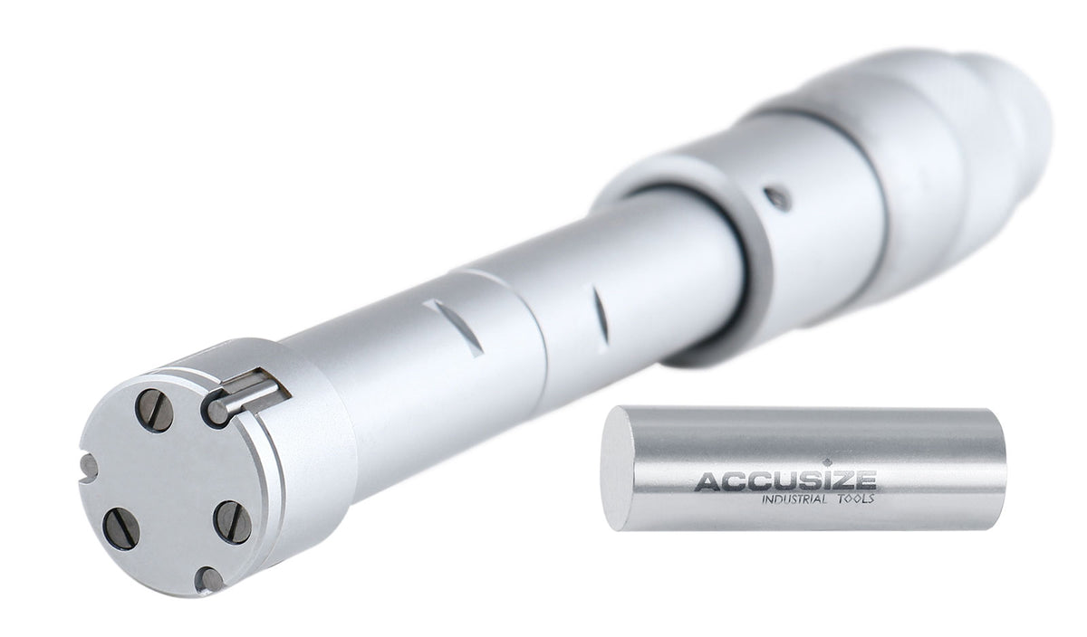 0.8'' to 1.0'' Three-Point Internal Micrometer, Ratchet Stop, 3150-6071