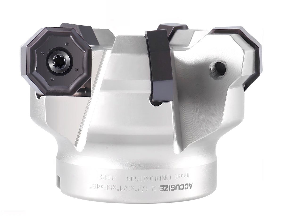 Fraise de face indexable à 45 degrés pour plaquette octogonale double face 16 arête de coupe, ongx0800608 Inserts