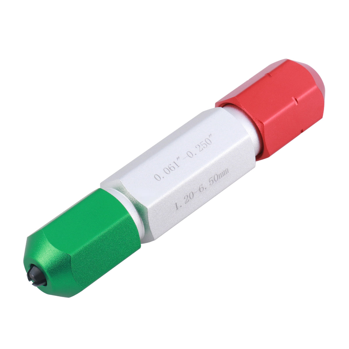 0.061'' - 0.250'' Go/No Go Double End Gage Handle, 3350-0101