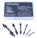 6pc M35 (H.S.S. +5% Cobalt) TiALN Coated Center Drill Set