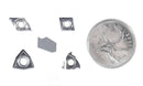 Replacement Inserts Set (10 pcs/set) for 9 pcs Indexable Carbide Turning Tool and Boring Bar Set, for Cutting Aluminum