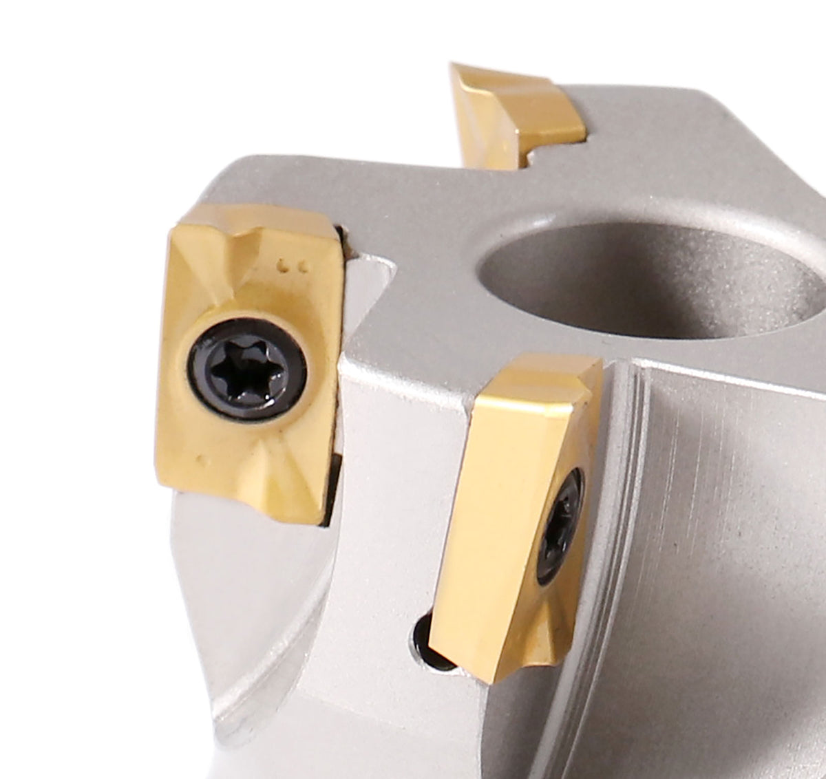 2'' by 3/4'' 90 Deg Square Shoulder Indexable Face Mill with 5 Pcs Apkt1604 Carbide Inserts, 4508-0012
