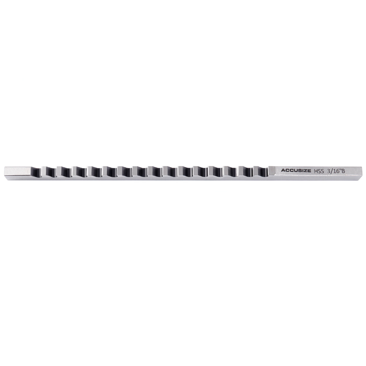 3/16 inch, Style B, High Speed Steel Keyway Broach, 5000-0014